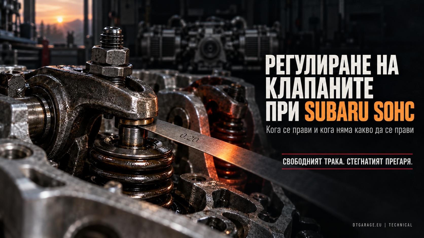 Точният клапанен луфт на Subaru SOHC.png