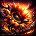 Fiery Bloom-The Sunflower's Untamed Essence (1).png